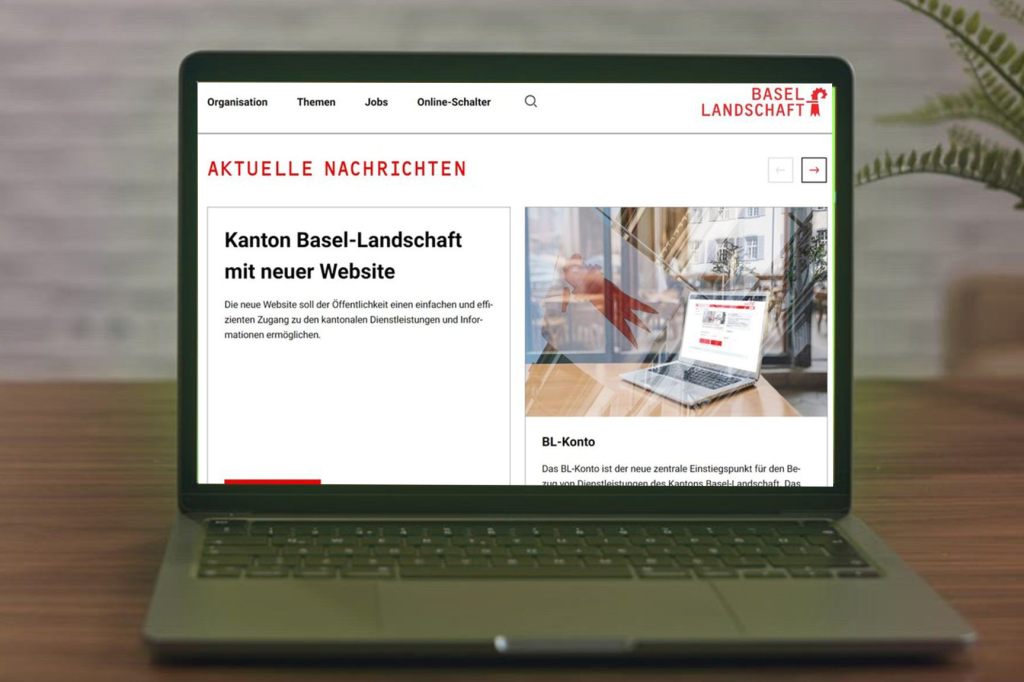 Neuer Webauftritt für den Kanton Baselland