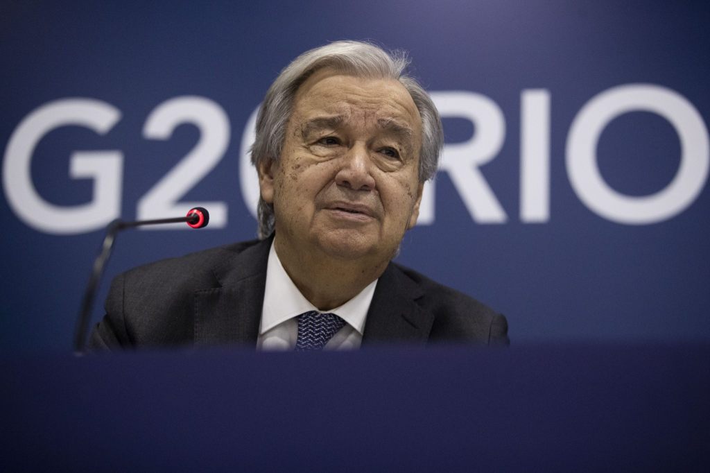 Guterres nimmt G20-Staaten vor Gipfel in Rio in die Pflicht