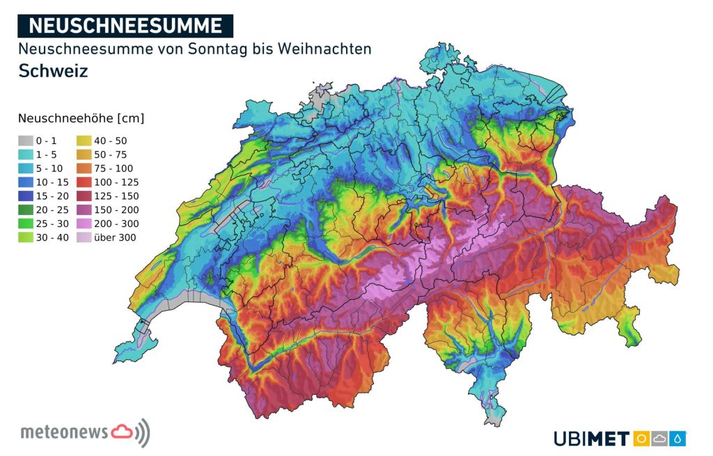 Können wir uns dieses Jahr auf weisse Weihnachten freuen?