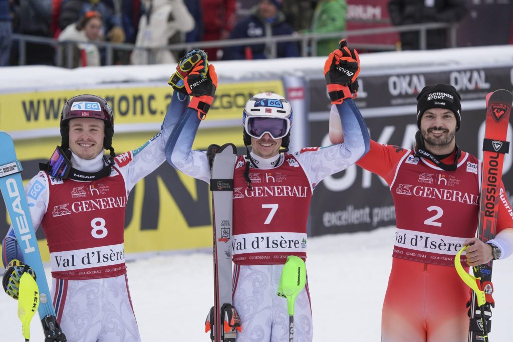 Loïc Meillard im Slalom erneut auf dem Podest