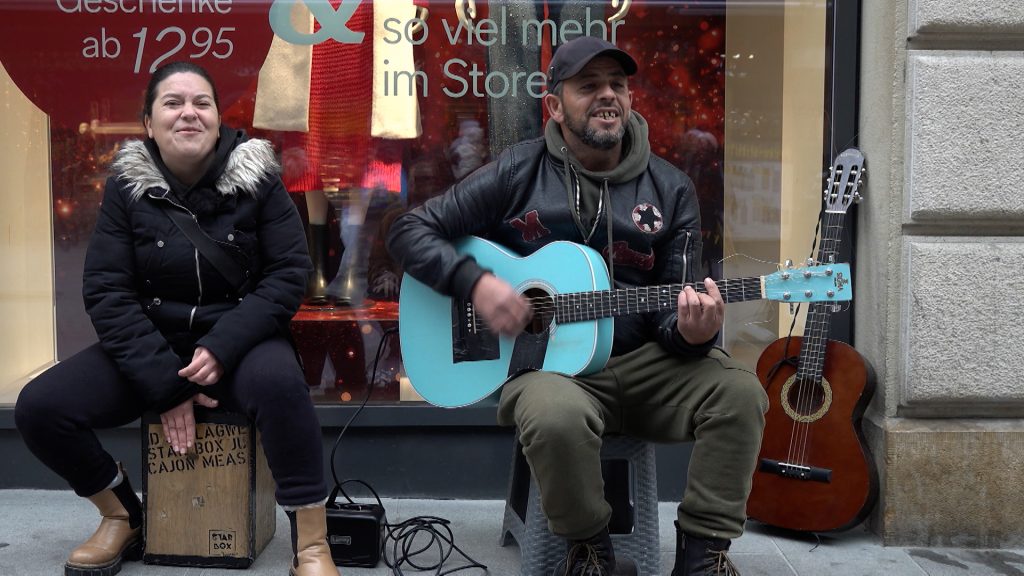 Das Leben als Strassenmusiker in Basel