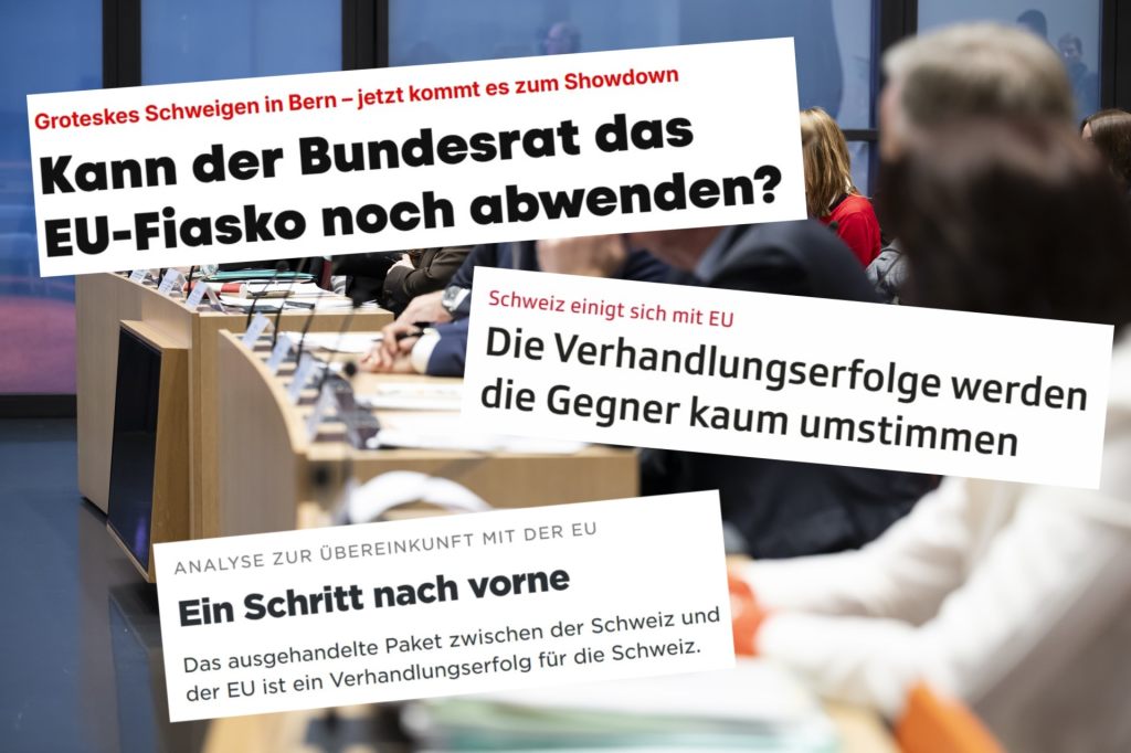 Schweizer Medien uneinig über EU-Verhandlungen