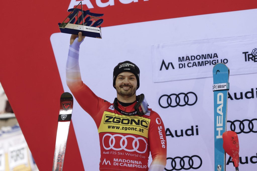 Loïc Meillard fährt in Madonna di Campiglio aufs Podest