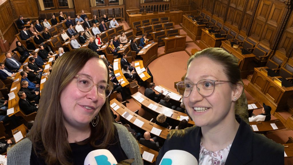 Frisch im Amt: Julia Baumgartner (SP) und Laetitia Block (SVP)