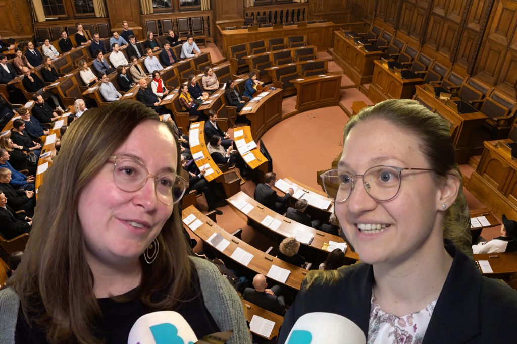 Frisch im Amt: Julia Baumgartner (SP) und Laetitia Block (SVP)