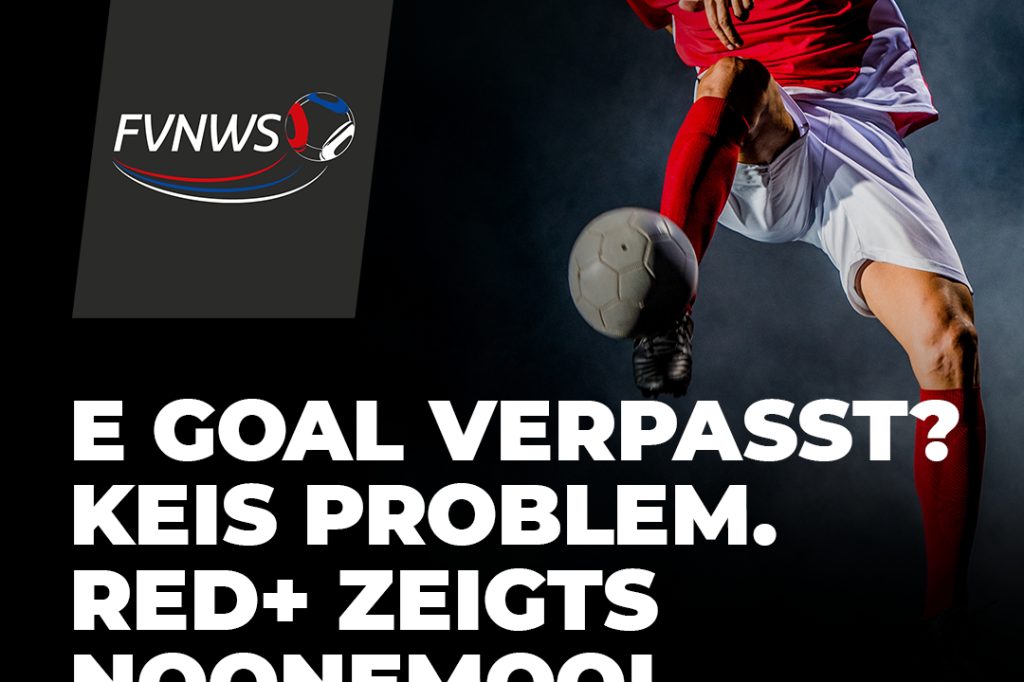 Neu auch für Spiele der 2. Liga: RED+ auf Ebene des Regionalfussballs lanciert