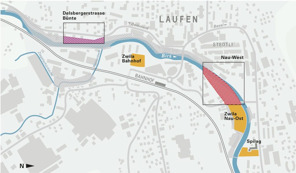 Hochwasserschutz: Bauarbeiten in Laufen beginnen