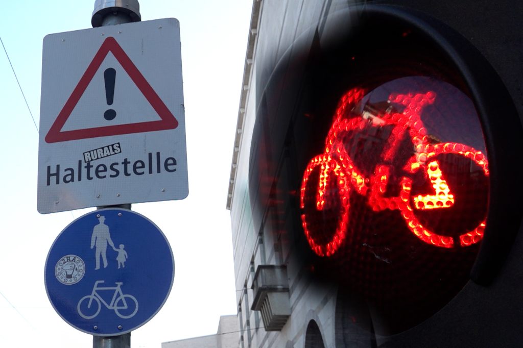 Konfrontationszone Tramhaltestelle – Velofahrer ohne Rücksicht auf Passanten