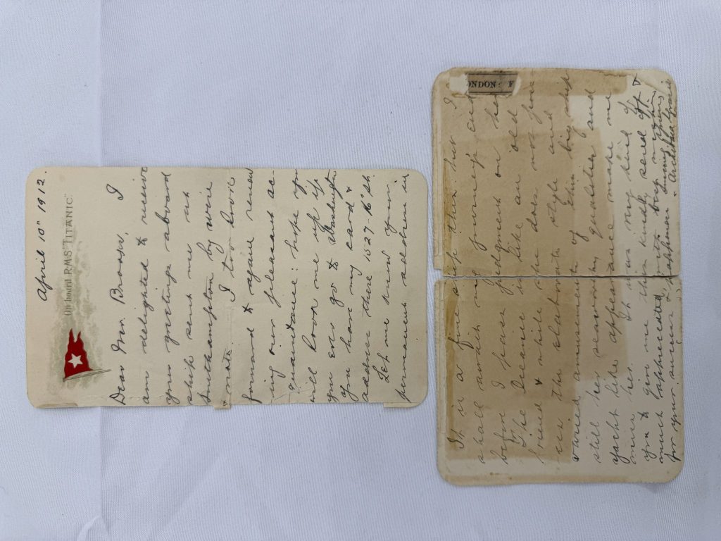 Rekordpreis bei Auktion von Postkarte eines «Titanic»-Überlebenden