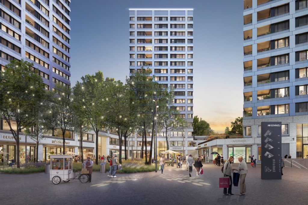 Baustart dreier neuer Hochhäuser: Spatenstiche für das Schänzli-Projekt gesetzt