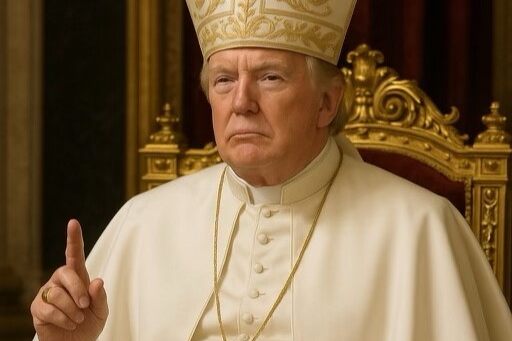 Trump zeigt sich als Papst
