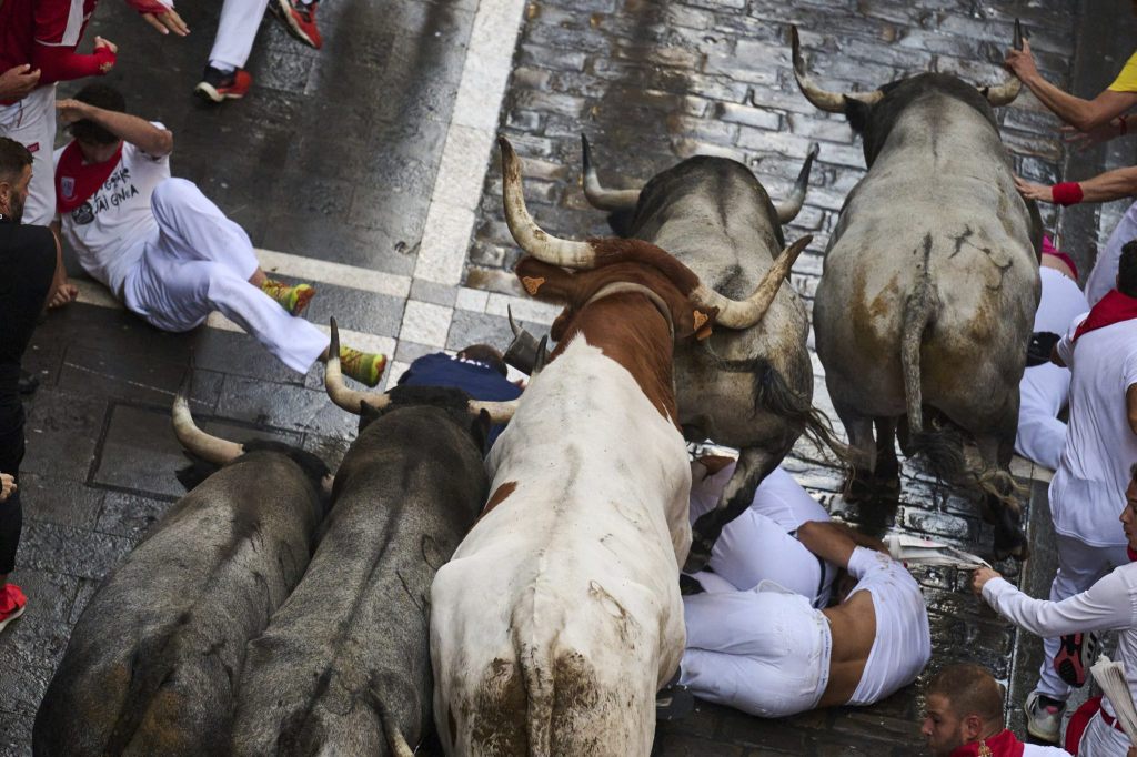 Fünf Verletzte bei Stierlauf in Pamplona