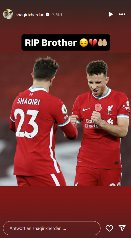 Liverpool-Spieler Diogo Jota (†28) bei Autounfall ums Leben gekommen