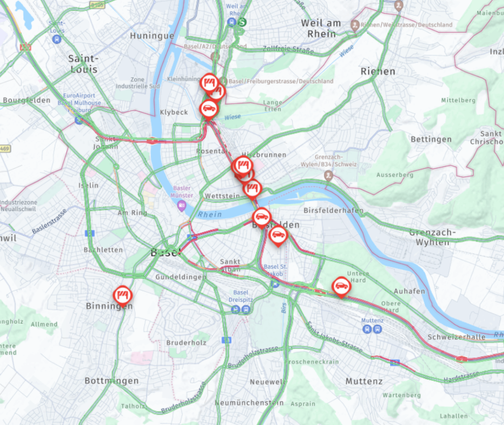 Sperrung der Autobahn blockiert Verkehr