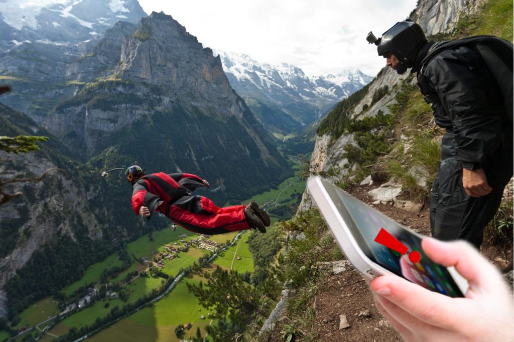 App für mehr Sicherheit zwischen Basejumpern und Helikoptern