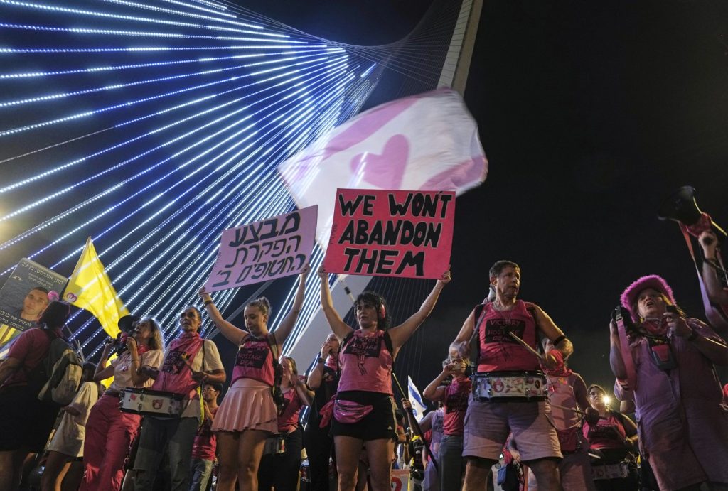 Grossdemonstration in Israel für Gaza-Abkommen