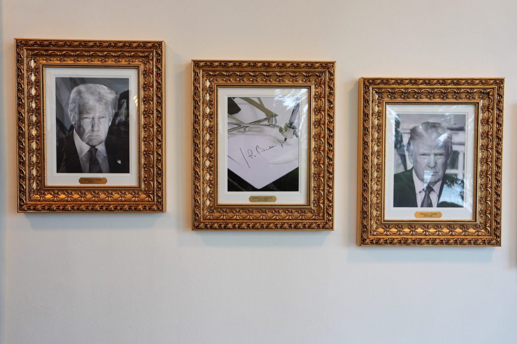 US-Präsidenten-Galerie im Weissen Haus: Maschine statt Biden