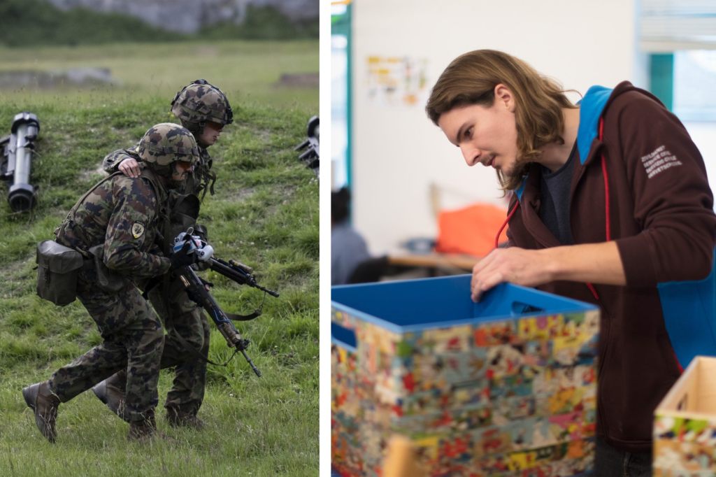 Parlament erschwert den Wechsel von der Armee zum Zivildienst