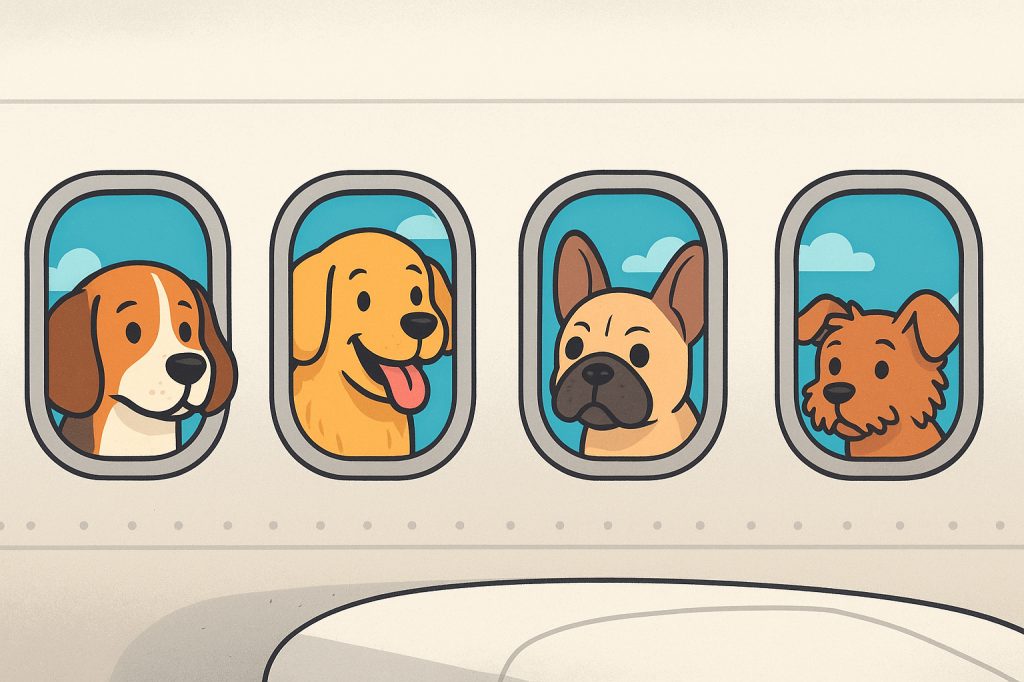 Italien erlaubt neu grosse Hunde in der Flugzeugkabine