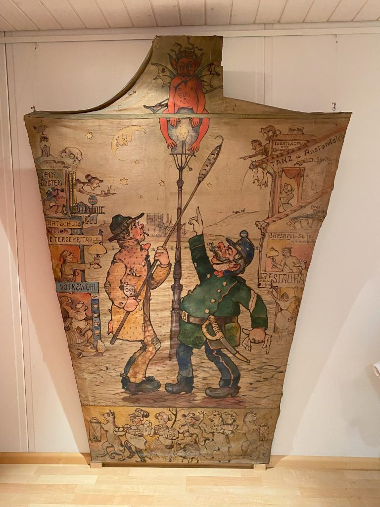 Ein Laternenbild von 1905 sucht ein neues Zuhause