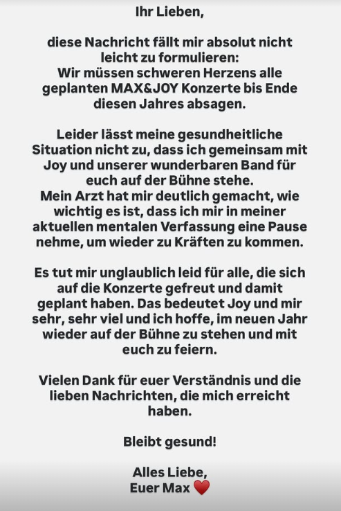 Max Herre sagt Konzert an der Baloise Session aus gesundheitlichen Gründen ab