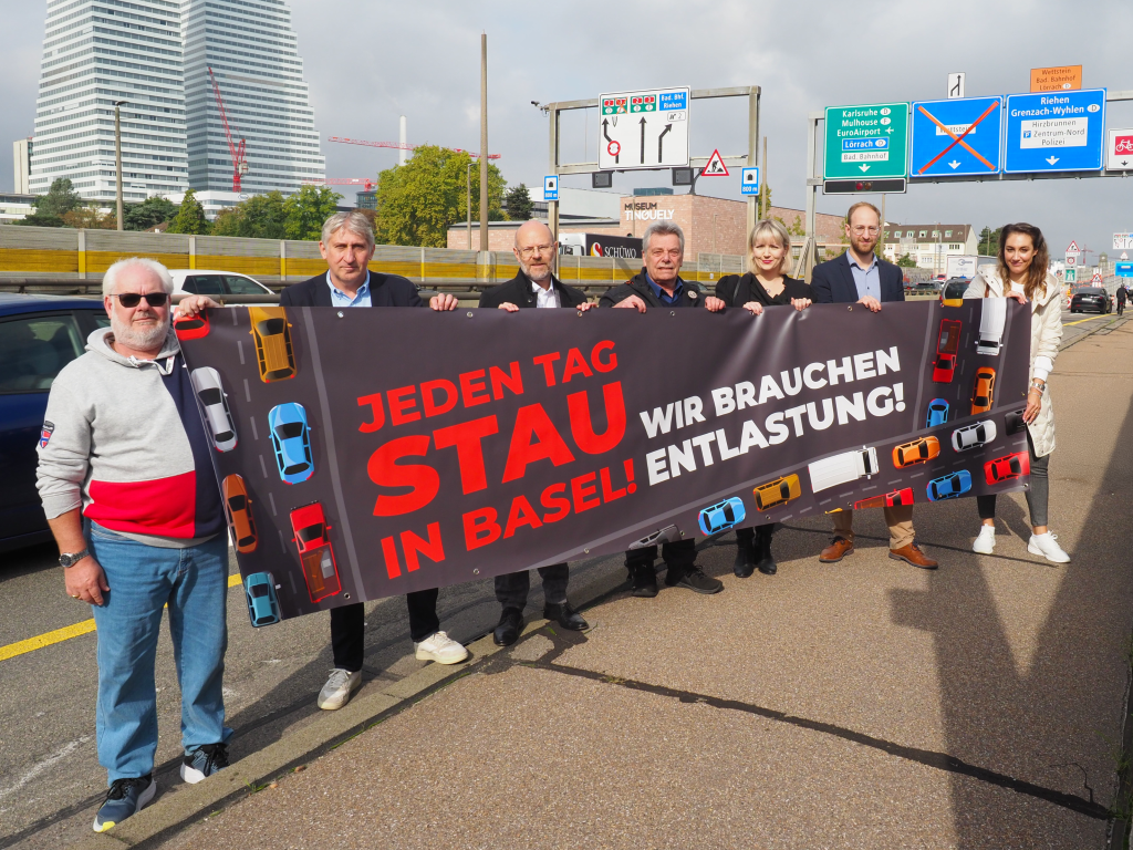 Verbände lancieren Petition gegen täglichen Stau in Basel