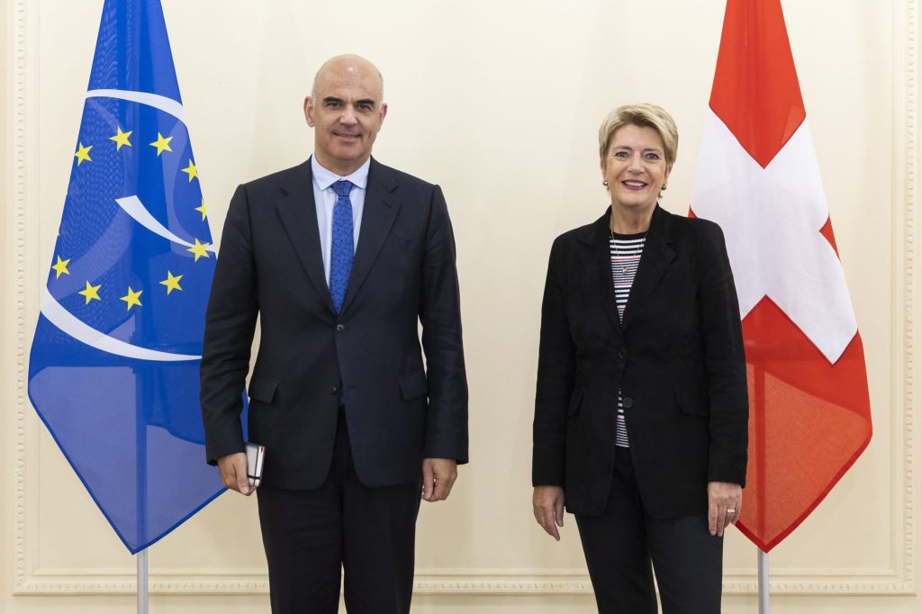 Alt Bundesrat Berset absolviert ersten Arbeitsbesuch in der Schweiz