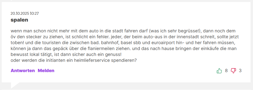 «So ein Schwachsinn!»: Meinungen über «Go Basel Go»-Initiative sind gespalten
