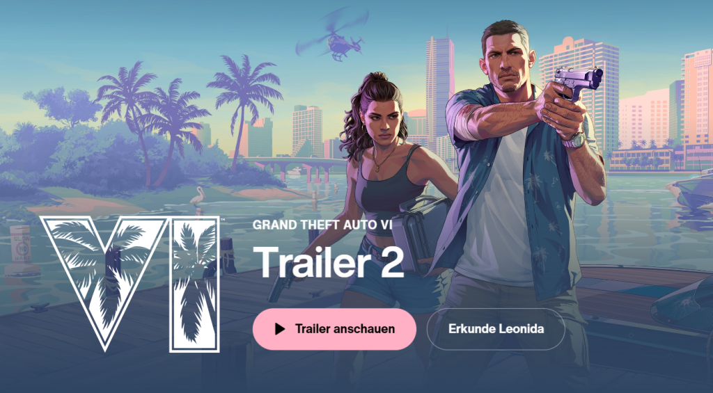 Rockstar überarbeitet seine Website – gibt es Neuigkeiten zu GTA 6?