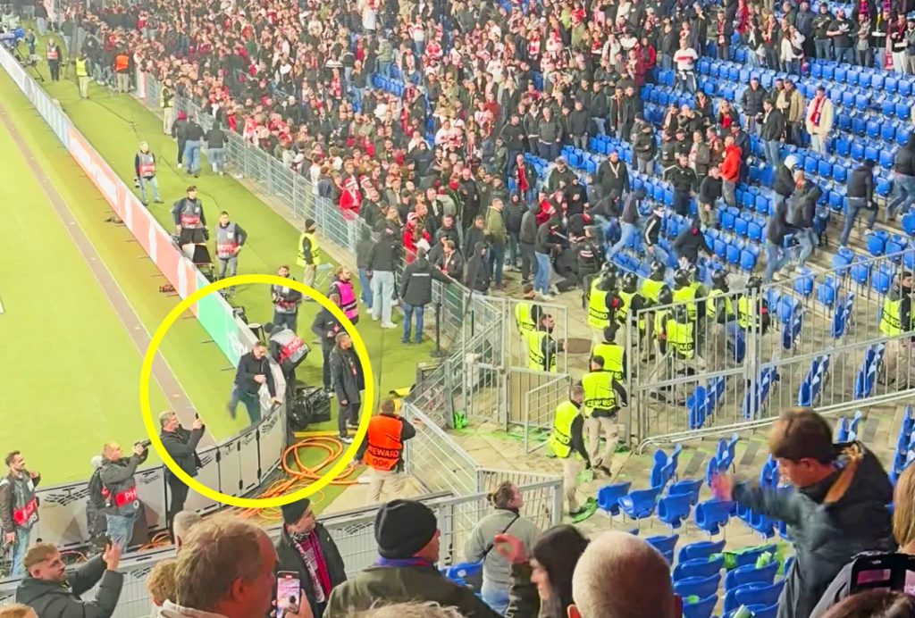 Fan-Scharmützel im Joggeli: David Degen schreitet ein