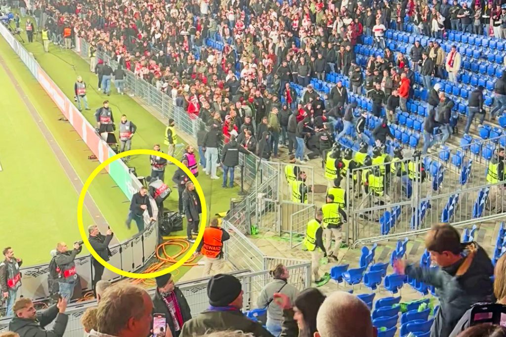 Fan-Scharmützel im Joggeli: David Degen schreitet ein