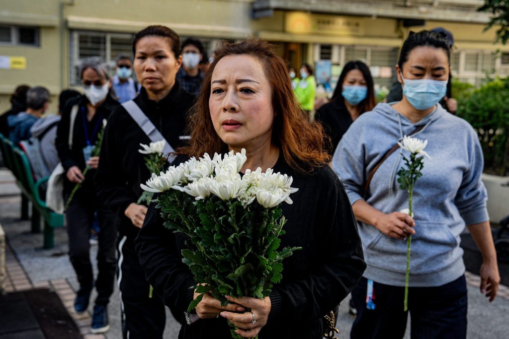 Nach Grossbrand: Hongkong ruft dreitägige Trauerzeit aus
