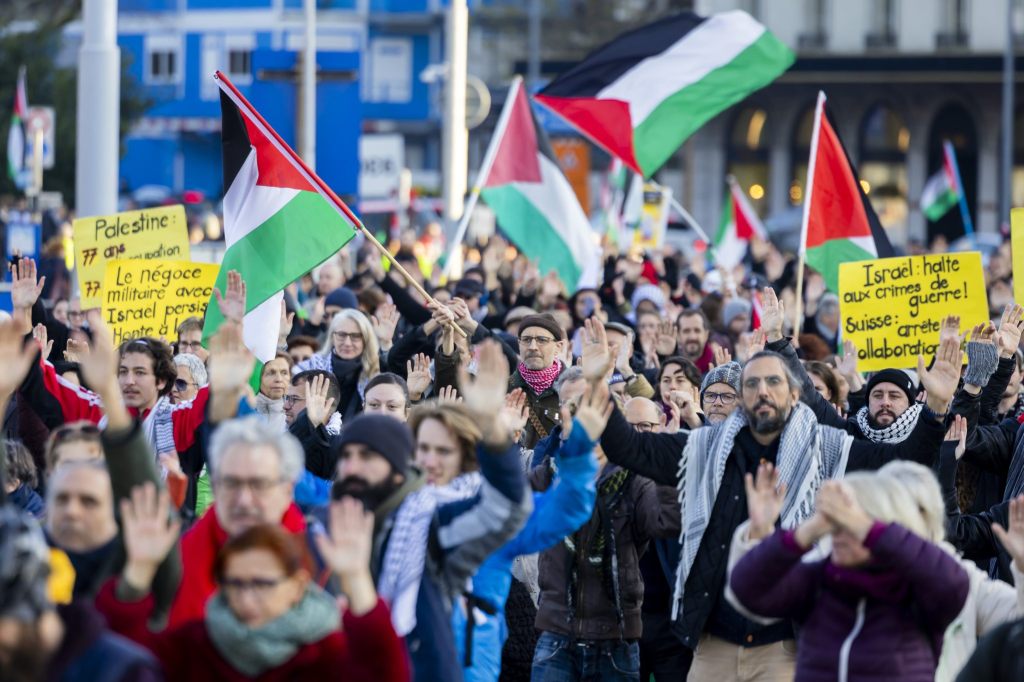 Mehr als 2000 Menschen an Pro-Palästina-Demo in Genf