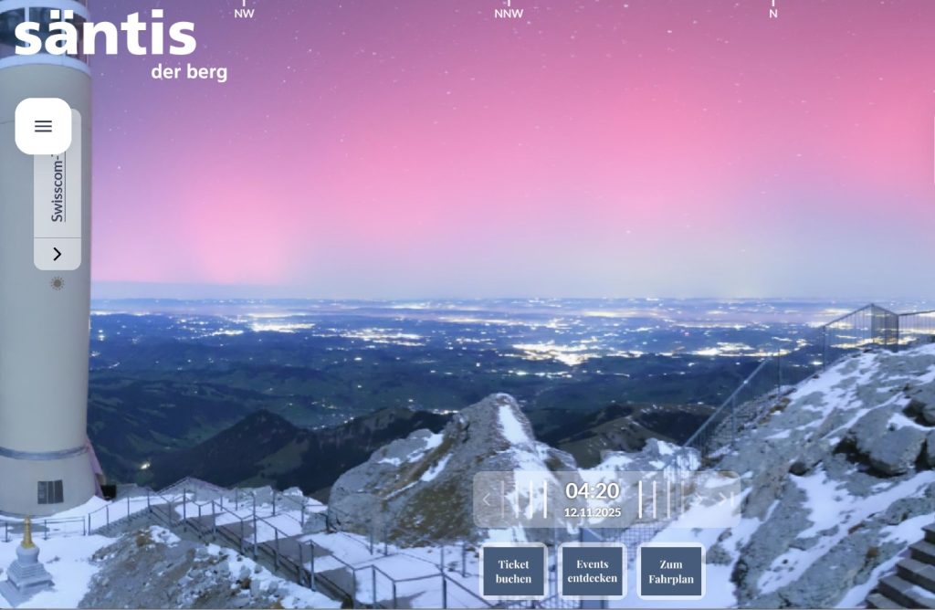 Die Chancen für Polarlichter in der Schweiz bleiben hoch