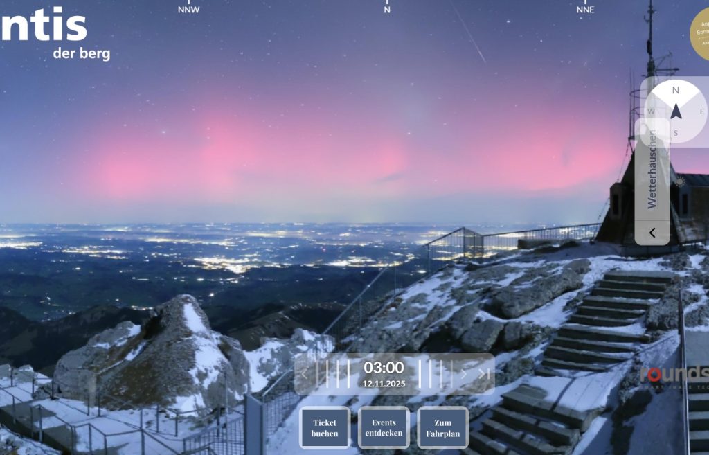 Polarlichter über der Schweiz wegen starkem Sonnensturm