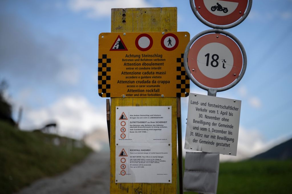 Brienz nicht mehr unmittelbar von Felssturz bedroht
