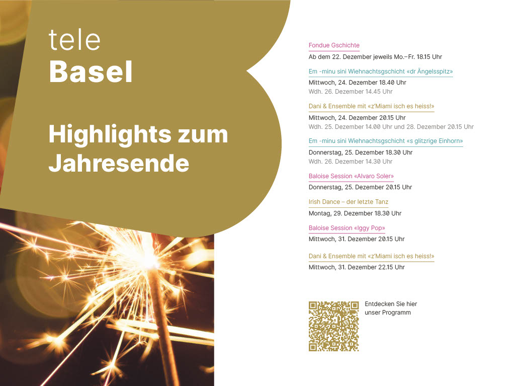 Das ist das Festtagsprogramm auf Telebasel