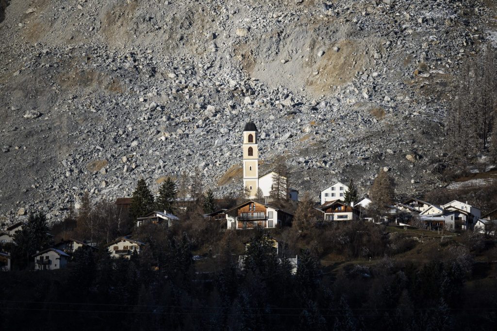 Schuttstrom oberhalb Brienz hat sich stark beruhigt