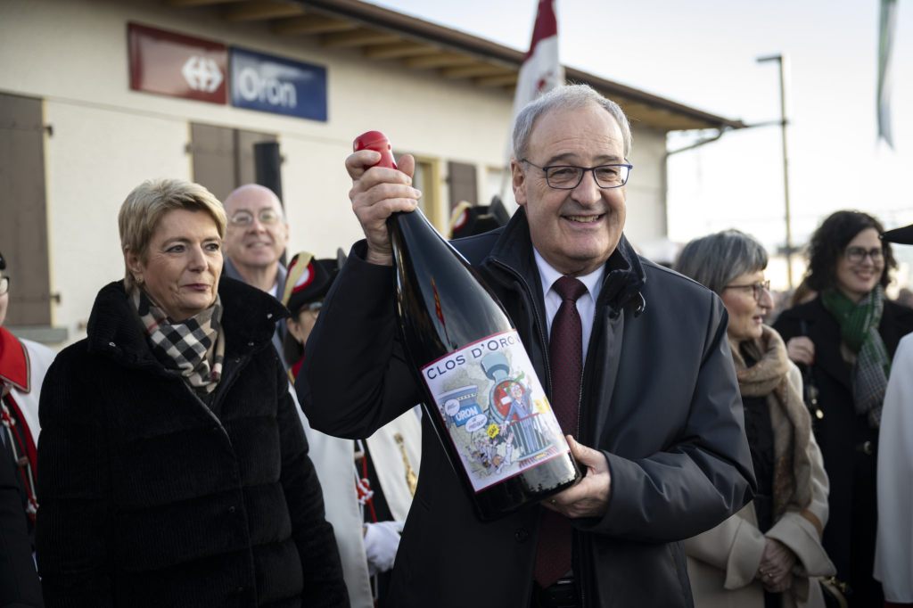 Guy Parmelin als Bundespräsident im Waadtland gefeiert