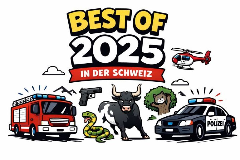 Das waren die kuriosesten Polizei- und Feuerwehreinsätze im 2025 in der Schweiz