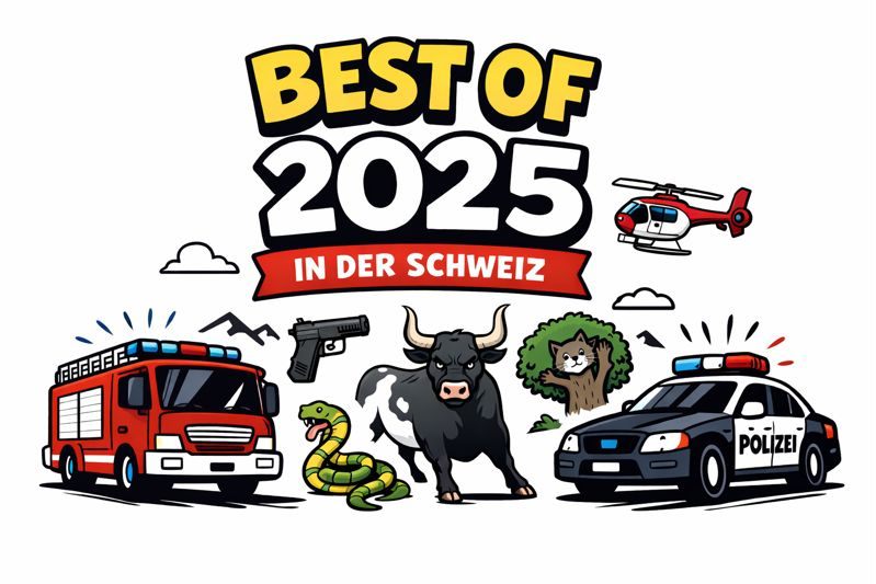 Das waren die kuriosesten Polizei- und Feuerwehreinsätze im 2025 in der Schweiz