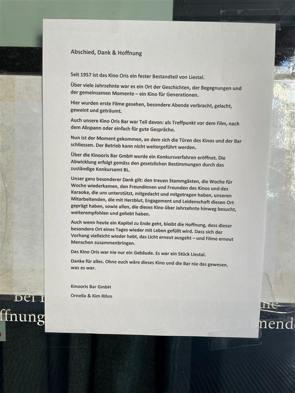 «Ich habe meinen ersten Film im Kino Oris gesehen»