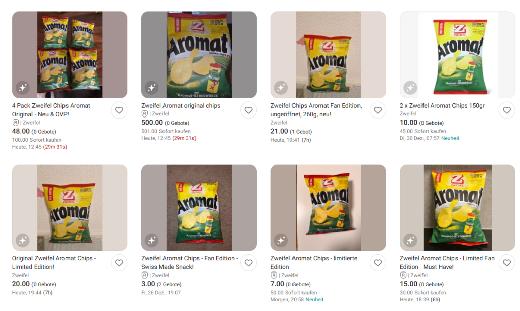 Zweifel vom Hype um Aromat-Chips «völlig überrascht» – kommen sie nun dauerhaft?