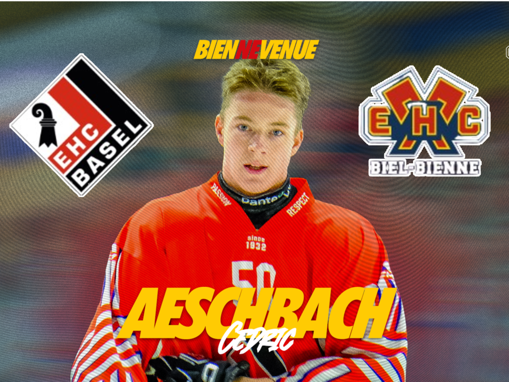 EHC Basel-Verteidiger Cedric Aeschbach wechselt zu Biel