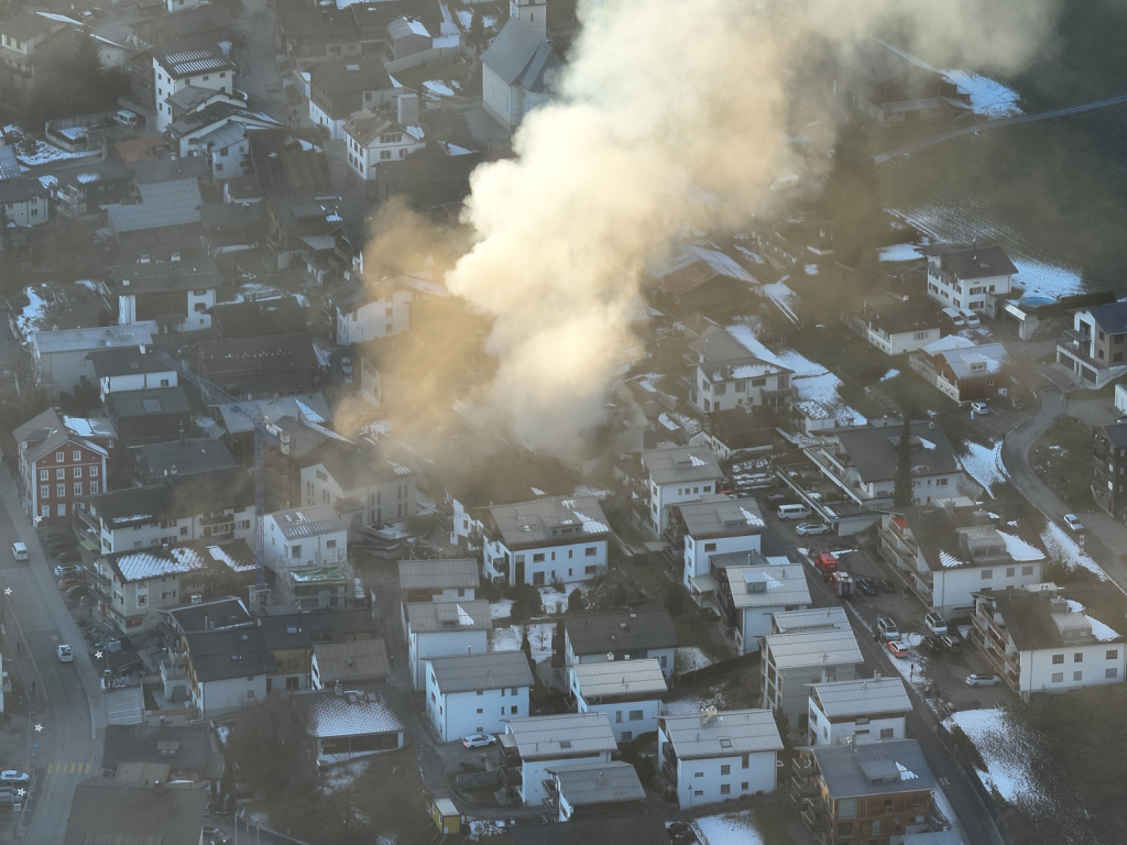 Haus in Flims nach Brand nicht mehr bewohnbar