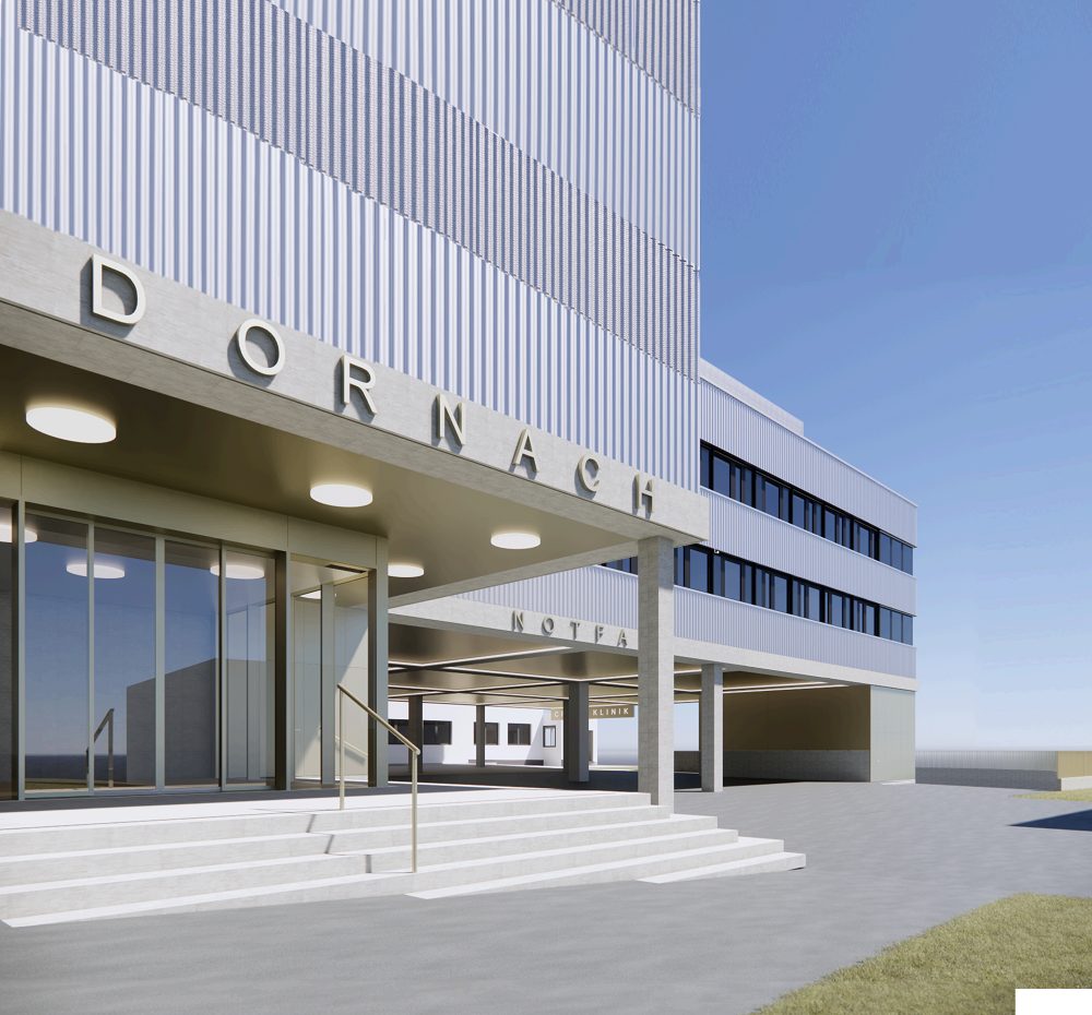 Das Spital Dornach wird durch einen Anbau erweitert