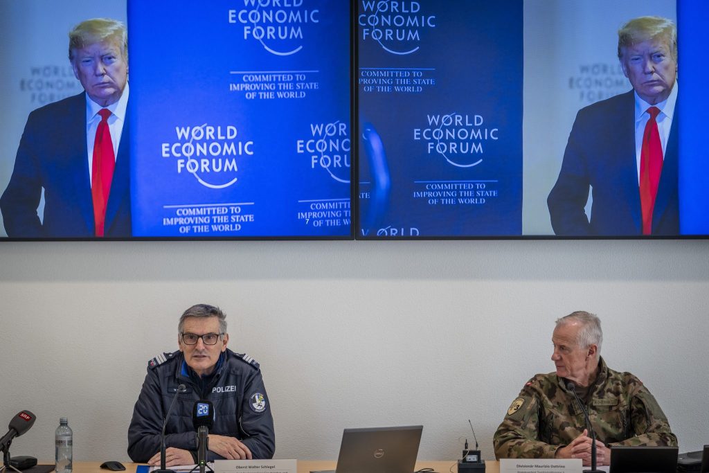 Trumps Besuch am WEF fordert die Sicherheitskräfte