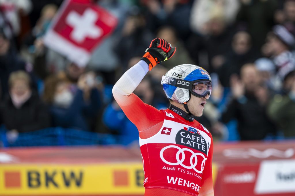 Marco Odermatt ist alleiniger Rekordsieger am Lauberhorn