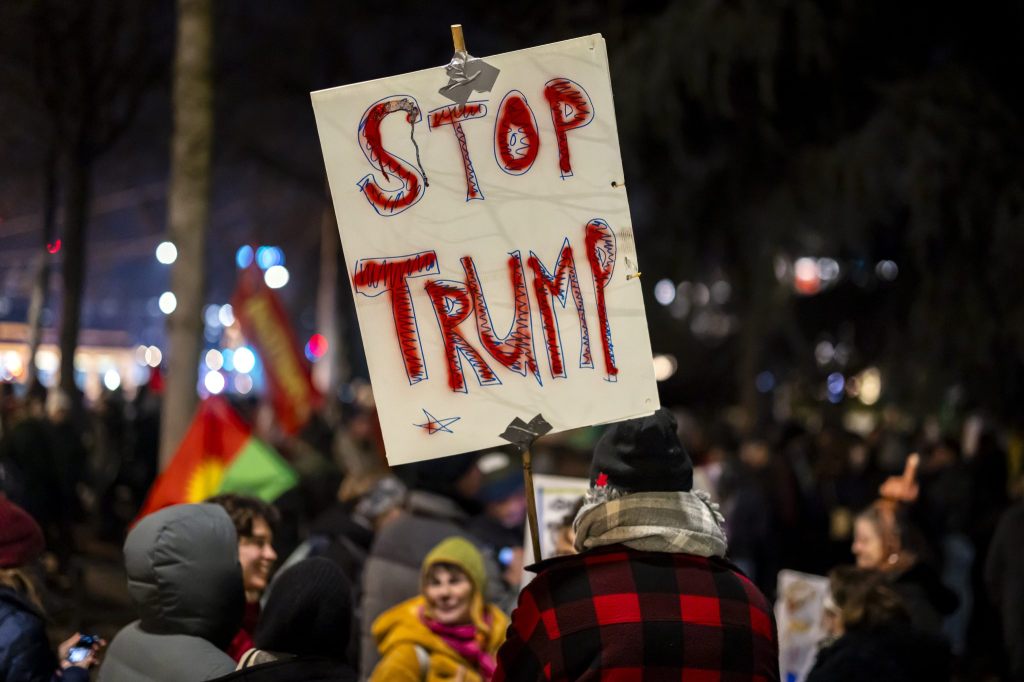 Demonstration gegen Trump in Zürich zum Auftakt des WEF