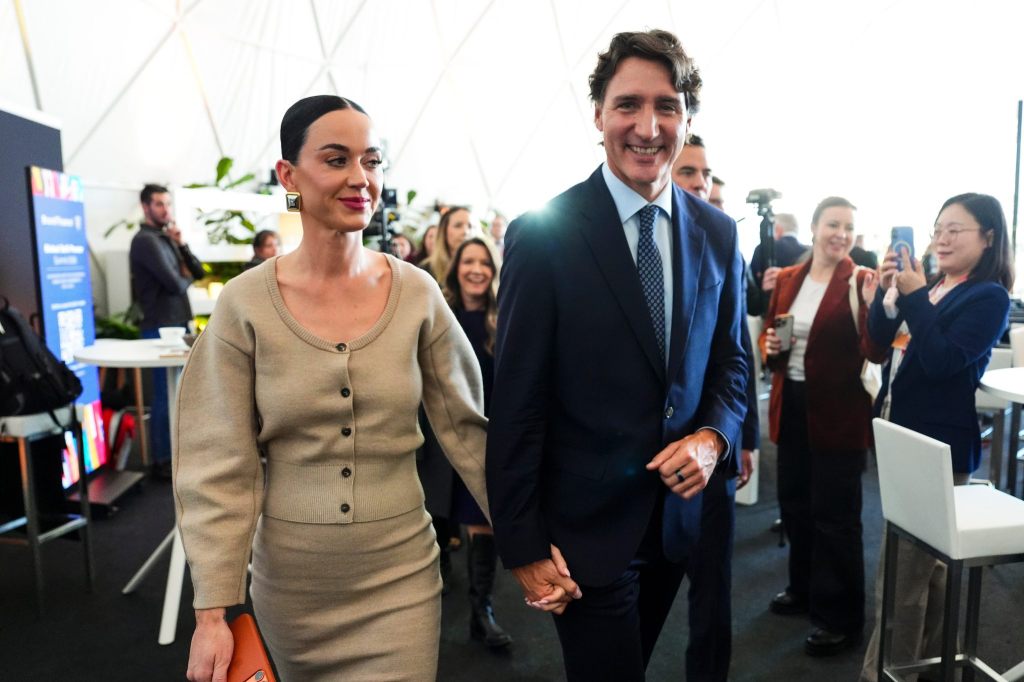 Katy Perry und Justin Trudeau verliebt in Davos
